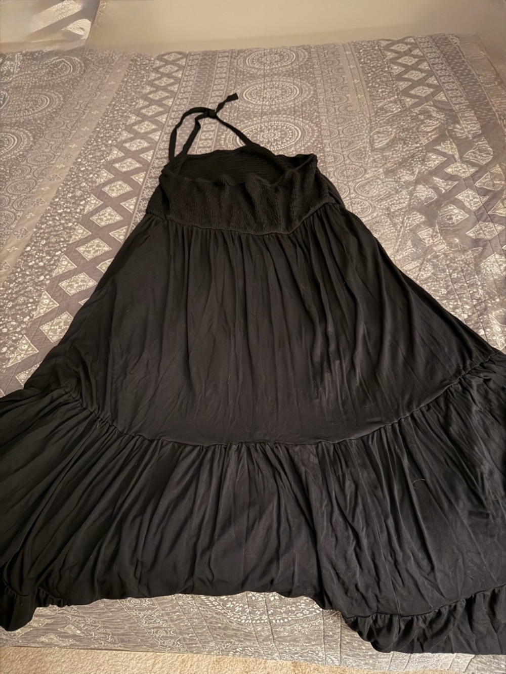 Black Halter Maxi Dress